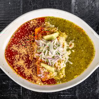 Vegetable Rajas Enchiladas - Serves 6